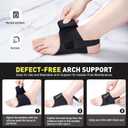 Arch Support Inserts for Plantar Fasciitis Relief, Upgrade Unisex Adjustable Arch Support Bands with Buil-in Orthotics, Foot Arch Support for Pain Relief with Gel Pads