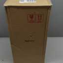 TRIROCKS Set of 2 Farmhouse Wood Lantern 17.5''&24.5'' Metal Decorative Outdoor Lantern with Tempered Glass Rustic Candle Holder for Thanksgiving Christmas Patio Garden Indoor Outdoor(White Rectangle)