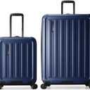 Traveler's Choice Art of Travel Hardside Expandable Luggage with Spinner Wheels, Navy
