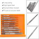 11PCS Mini Screw Tap Set Metric Thread Machine Taps Kit HSS Hand Thread Wire Taps Adjustable Tap Wrench Tool for Clocks and Watches Tapping
