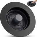 Hygie Rinse 3 in 1 Kitchen Sink Drain Strainer Stopper Combo, Matteblack Stainless Steel Shell Pop Up Sink Stopper for US Standard 3-1/2 inch Drain Filter, Anti-clog and Easy Clean
