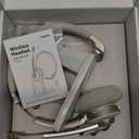 Wireless Headset with Microphone, Bluetooth Headset with Mic AI Noise Canceling & USB Dongle, Wireless Headphones with Mic Mute & Charge Dock for Work PC Computer Phone Office Teams Call (Champagne Gold & White)