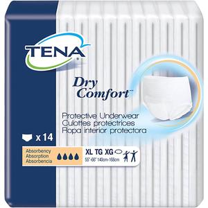 TENA Dry Comfort Protective Underwear, Incontinence, Disposable, Moderate Absorbency, XL, 56 Count
