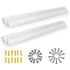 French Cleat 30 inch, 2 Pairs Heavy Duty Aluminum Z Clips/Bar Hanger Interlocking Wall Mounting Bracket Hardware Kit for Hanging Mirrors, Picture, Shelf, Headboard, Cabinet, Whiteboard, Art, Frames