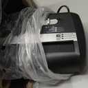 Amazon Basics 6 Sheet Cross Cut Paper and Credit Card Home Office Shredder with 3.8 Gallon Bin, Black