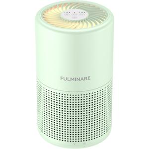 FULMINARE Air Purifiers for Bedroom H13 True HEPA Air Filter, Quiet Air Cleaner With Night Light, Portable Small Air Purifier for Home, Office, Living Room (Green)