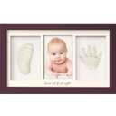 KeaBabies Baby Hand and Footprint Kit - Clay Handprint Keepsake Frame, Newborn Nursery Picture Frame, Personalized New Mom Gifts for Shower & Registry, First Mother's Day (Auburn)