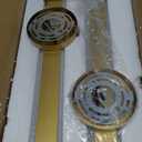 Wall Sconces - 15 inch Gold Wall Sconces Set of Two Modern Bathroom Sconce 15W Dimmable LED Wall Sconce Light with Acrylic Lampshade, Bathroom Vanity Light for Mirror Living Room Hallway 3000K (Hardwired (15in-2pcs)