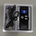 128GB Digital Voice Recorder With Playback - 3072 Kbps HD Voice-Activated Recording and Noise-Canceling, Audio Device for Lectures Meetings, A-B Repeat, MP3 Player