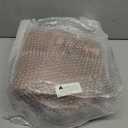 Liacere 150PCS Rose Gold Plastic Plates - Clear Rose Gold Disposable Plates with Glitter Bamboo Handle Cutlery - 60 Baroque Elegant Plates, 30 Forks, 30 Spoons, 30 Knives for Wedding Valentine's Day