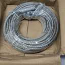 3/8" Wire Rope Kit with 150FT 304 Stainless Steel Cable, M10 Clamps&Thimble