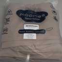 MooMee Bedding Duvet Cover Set 100% Washed Cotton Linen Like Textured Breathable Durable Soft Comfy (Solid Brown, King 104"x90")