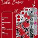 Rhinestone Junk Case Charms – Big Red Bling Charms for Junk Cases, Resin & Rhinestone Hearts, Bows, Stars, Lips, Bears, Butterflies with Flat Backs, Easy to Use