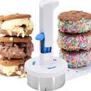 Stainless Steel Ice Cream Sandwich Maker,Ice Cream Sandwich Scoop,Ice Cream Scoop with Trigger,Easy Release Sandwich Cookie Scoops For Kitchen and Dessert Shop