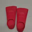 Gintenco Swim Fins, Kids Swim Training Fins for Lap Swimming, Travel Size Flippers with Mesh Bag, Silicone Swimming Fins for Kids Teens Adults Women Men, Pink Rose (XXS(Jr 11-12.5)