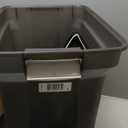 IRIS USA Airtight Dog Food Storage Container, WeatherPro, Up to 40 lbs, Removable Wheels, for Dog Cat Bird and Other Pet Food Storage Bin, Keep Fresh, Translucent Body, Made in USA, Smoke/Black