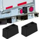 2-Pack Heavy Duty Rubber Bumper Blocks Industrial Dock Buffers 6x3x3 Perfect for Truck Rear, Chassis, Flatbed Trailers, Reefer, Boat, Marinas & etc 4502-1276