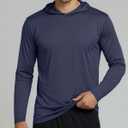 Real Essentials 3 Pack: Men's Dry Fit Wicking Long Sleeve Fishing Active Hoodie Pullover Sweatshirt (Big & Tall) (Black, XL)