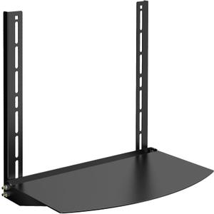 Wall Mount Shelf Bracket Under TV for Cable Box, Under Above VESA Back of TV Wall Mount Shelving Bracket, Fits VESA 75mm, 100mm, 200mm, Holds DVD Player, Stereo AV, and More - Black