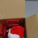 Electric Santa Ladder with Climbing Santa Claus, Singing Santa Christmas Plush Toys Decorations with Music for Xmas Tree Ornament Indoor