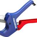 WORKPRO Ratchet PVC Pipe Cutter Tool, Up to 2-1/2", Pex Cutting Tool for Cutting PEX, PVC, PPR, and Plastic Hoses with Sharp 5Cr15MoV Stainless Steel Blades, Suitable for Home Repairs and Plumbers