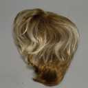 SEVENCOLORS Short Blonde Wigs for White Women Layered Mixed Blond Pixie Cut Wigs with Bangs Synthetic Short Hair Replacement Wigs