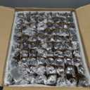 June Fox 2 Oz Glass Dropper Bottle, 80 Pack Amber Glass Bottles with Glass Droppers and Black cap for Essential Oils, Lab Chemicals, Perfumes