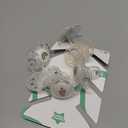 Tommee Tippee Night Time Pacifier, 18-36 Months, Symmetrical Silicone Baglet, BPA-Free Binkies, Glow in The Dark Technology, White Rainbow, Pack of 6