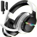 WF18 Wireless Gaming Headset, Up to 100H Battery, 2.4GHz & Bluetooth 5.3, 7.1 Surround Sound for FPS, Battle Royale & Sports Games for ps5, PC, Switch, Mobile