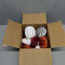 18 PCS Velvet Pumpkins for Fall Table Decor, Artificial Pumpkins, Faux Fake Pumpkin Home Decorations for Autumn Harvest, Thanksgiving, Wedding, Halloween, Table Centerpieces (Multi-Color Velvet)