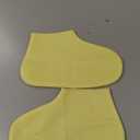 Waterproof Shoe Covers, Non-Slip Water Resistant Overshoes Silicone Rubber Rain Shoe Cover Outdoor cycling Protectors apply to Men, Women, Kids (Small, Yellow)