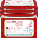 Timgle 4 Pack Funny Shart Butt Wet Wipes Christmas Novelty Wet Wipes Gag Gift for Adult Humor Wet Wipe Disposable Moist Towelettes for Friends or Family