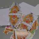 Hotop 36 Set Christmas Cards Gingerbread House Greeting Cards for Kids with Gingerbread Stickers and Envelopes Cute Funny Folding Christmas Cards for Card Making Christmas Party DIY Cards Supplies