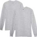 Gildan Adult Heavy Cotton Long Sleeve T-Shirt, Style G5400, 2-Pack (XX-Large)