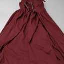 Renaissance Dress Women Medieval Dress Ren Faire Costume Renaissance Outfit Irish Dress Halloween Costume for Women (Small-Medium, Burgundy)