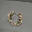 Funsveta Girls Flower Crown Headpiece - Boho Little Wreaths for Weddings, Family Photography (Pink)