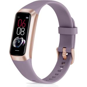 Fitness Tracker with Step Counter/Calories/Stopwatch, Activity Tracker, Health Tracker with Heart Rate Monitor, Sleep Tracker,1.10''AMOLED Touch Color Screen, Pedometer Watch for Women Men