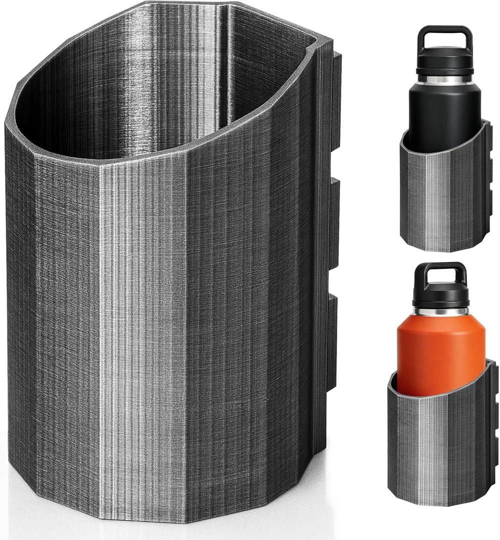 Magnetic Bottle Holder - Super Strong Magnets for 46oz Water Bottles, Magnetic Cup Holder Heavy Duty for Truck, Tractor, Forklift, RV, Mower, Golf Cart, School Bus & All Metal Surfaces (46 Oz-4.13'')