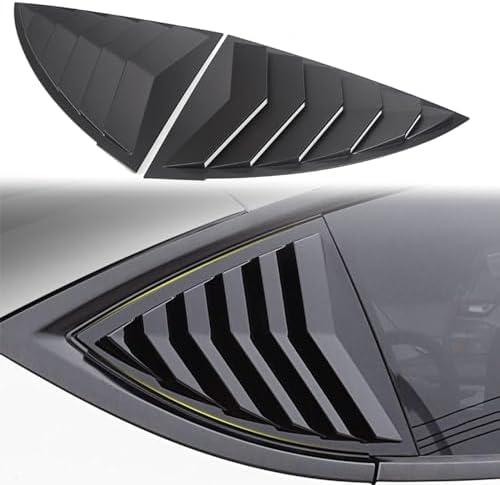 for Model Y Side Window Louver Cover Sport Style for Tesla Model Y 2021 2022 2023 2024 2025 Juniper Accessories(Glossy Carbon Fiber Pattern)