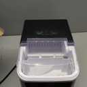 NEWBULIG Ice Makers Countertop with Handle, Portable Ice Machine, 9 Bullet Cubes in 6 Mins, 26lbs in 24Hrs, Auto-Cleaning, with Basket and Scoop, for Home, Kitchen, RV, Camping, Black (12.5"*11.6"*8.8")