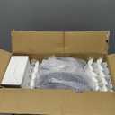Morejoy 350PCS Clear Silver Plastic Plates - Silver Disposable Plates sets Include 50 Dinner Plates,50 Salad Plates,50 Forks,50 Knives, 50 Spoons50 Cups, 50 Rolled Napkins for Wedding & Christmas