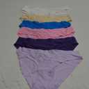 Seamless Underwear for Women No Show Panties for Ladies Sexy Bikini Hipster Low Rise Briefs Hi Cut Comfortable Soft 6 Pack S