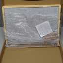 Woodtoe Small Puzzle Board with 2 Sizes, 16.1'' x 11.4'' Puzzles Board for 100 Piece, 16.1'' x 22.8'' Puzzle Table for 300 500 Jigsaw Puzzles, Wooden Felt Puzzle Tray for Kids 3+