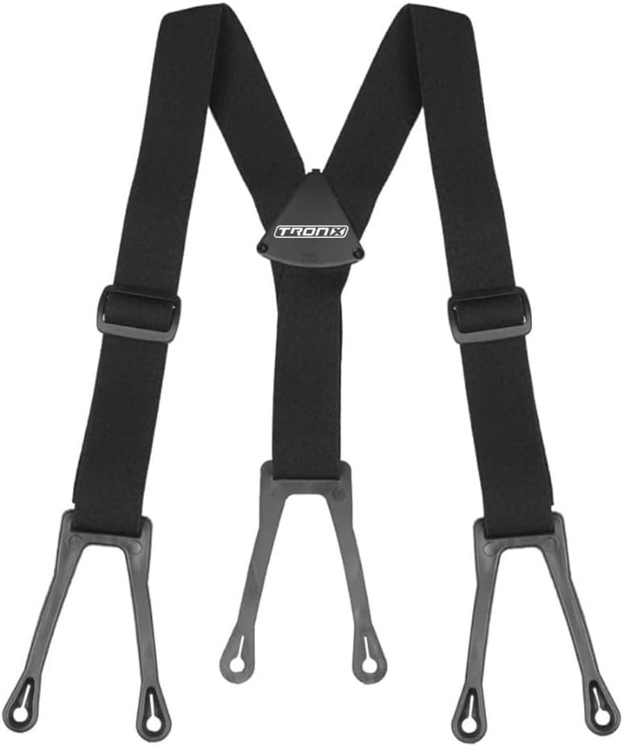 TronX Ice Hockey Pant Suspenders - Adult Senior Junior Youth (Junior (22" - 30" Waist))