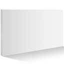 Wesiti Hdpe Plastic Sheets 3/4 Thick Hard Hdpe Polyethylene Sheet, High Density Polyethylene Board for Crafts Flat Panel DIY Materials for Home Decor Handcrafts (White,12 x 8 Inch)