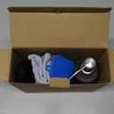 NEKEET All-in-One Kitchen Soap Dispenser Set with Sponge Holder  Stainless Steel Dish Soap Dispenser for Kitchen Sink Organizer with Silicone Sponge, Brush, Towel & Adhesive Hook