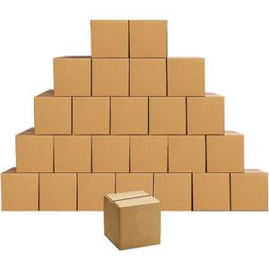 Edenseelake Shipping Boxes Small 4 x 4 x 4 inches Cardboard Boxes, 25 Pack