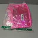 PVC Clear Pure Color Transparent Large Zipper Cosmetic Pouch Travel Makeup Cosmetic Bag with Handle for Travel Bathroom Toiletry Organizer (Hot Pink)
