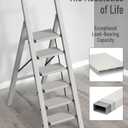 Mayi Plus 5 Step Ladder Foldable, Aluminum, Lightweight Step Stool