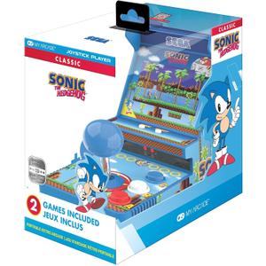 My Arcade Sonic Joystick Player: Sonic The Hedgehog, 2 Games in 1, Sega Classic, Gifts for Kids and Adults